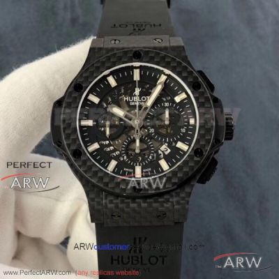 HB Factory Hublot Big Bang Aero Bang Carbon Fiber Case Skeleton Dial 44 MM Copy HUB4100 Watch 311.QX.1124